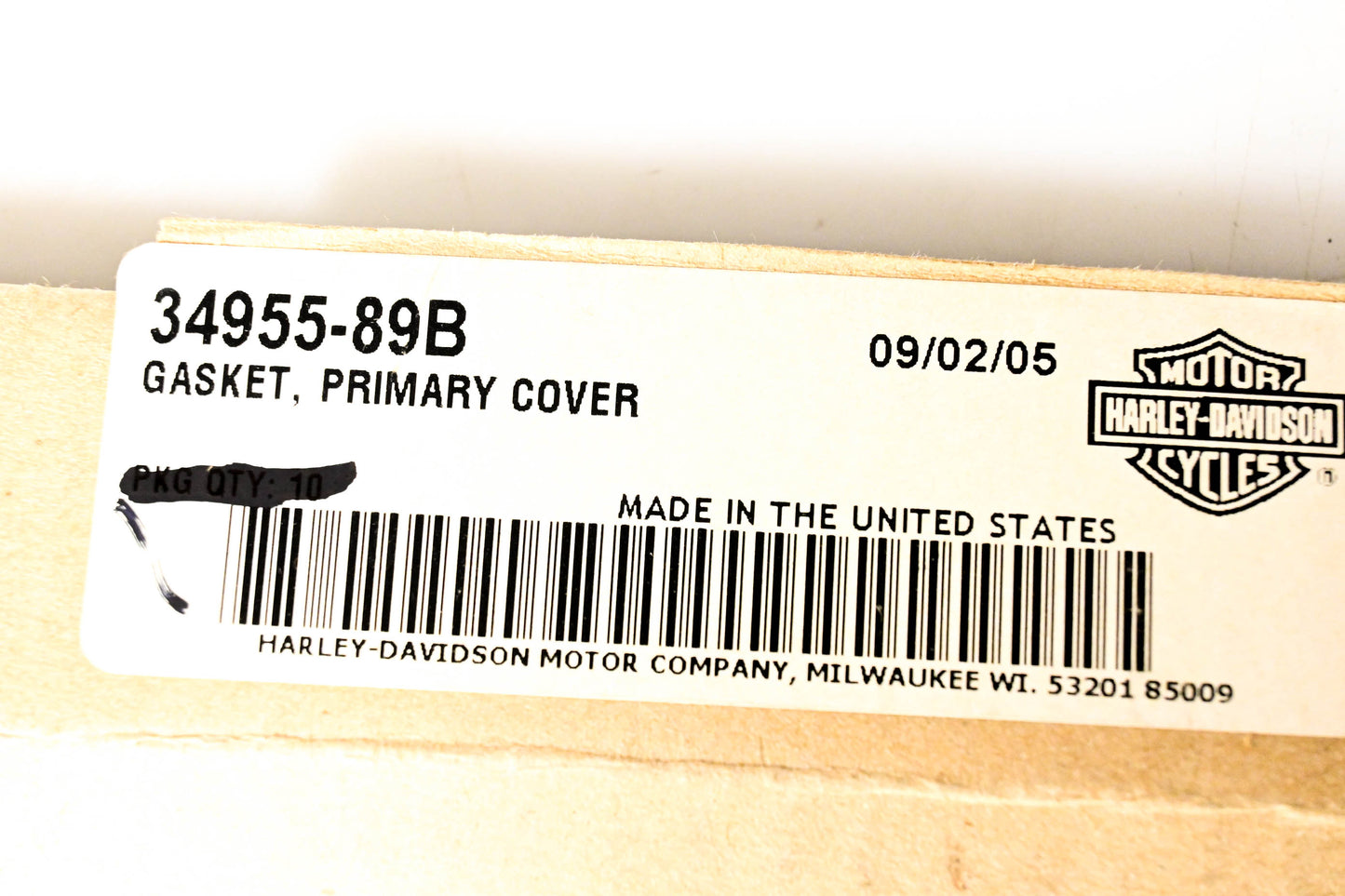 New OEM Harley-Davidson 34955-89B Primary Cover Gasket NOS