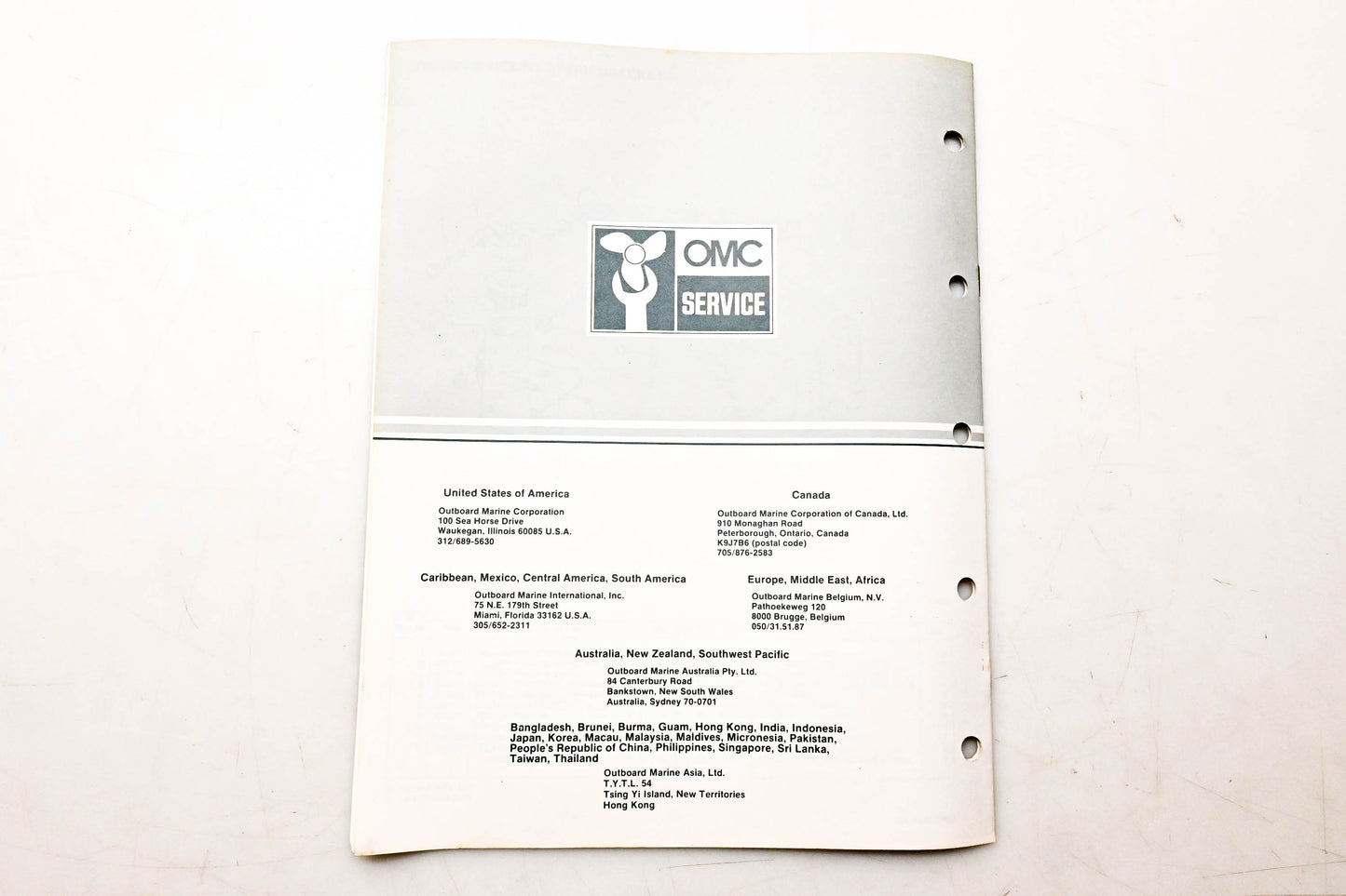 OMC 394667 Parts Catalog Electric Outboard