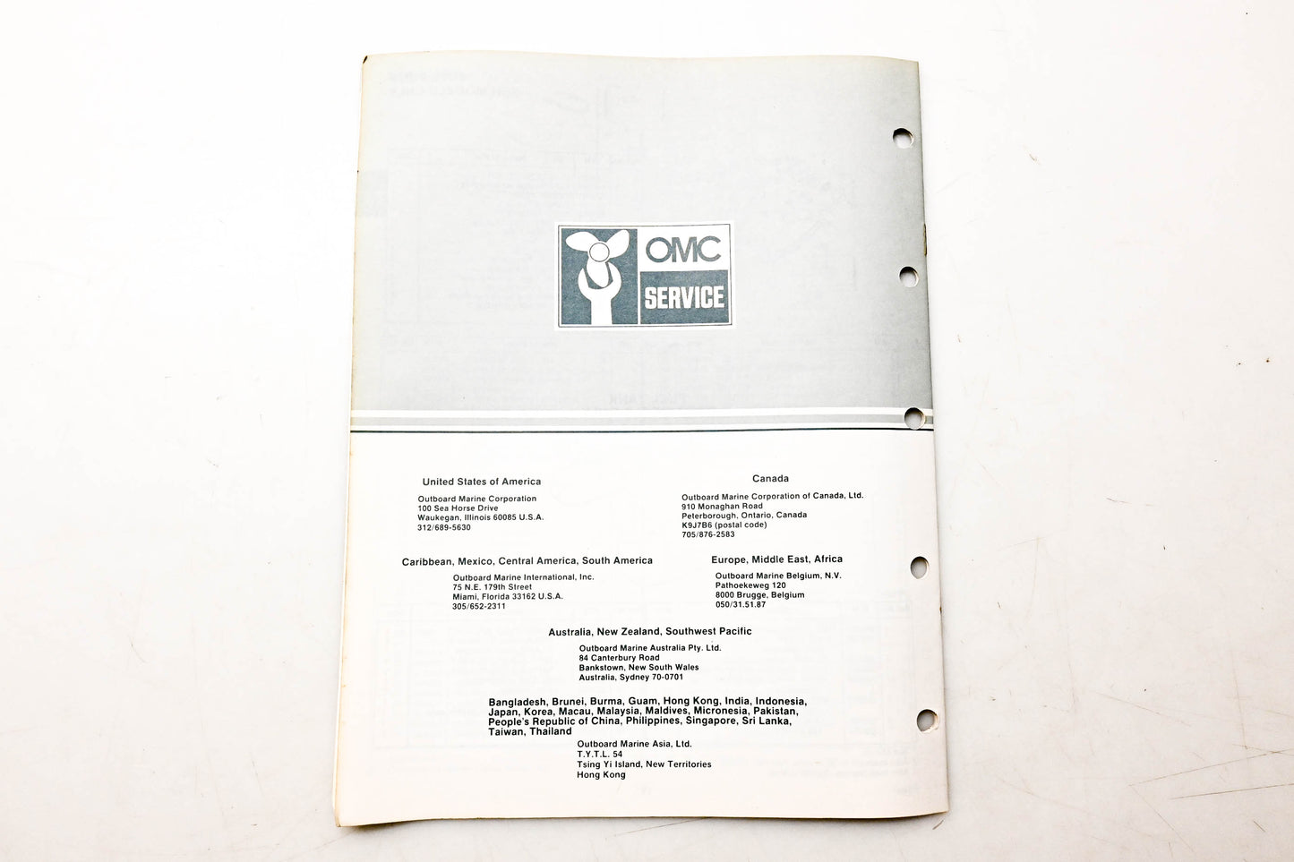 OMC 394669 Parts Catalog 4 Models