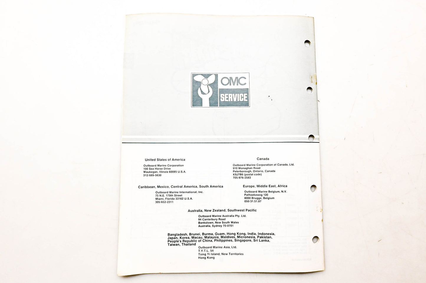 OMC 394670 Parts Catalog 4/4.5/5/6/8 Models