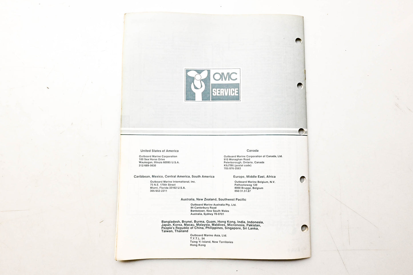 OMC 394673 Parts Catalog 20/25 Models