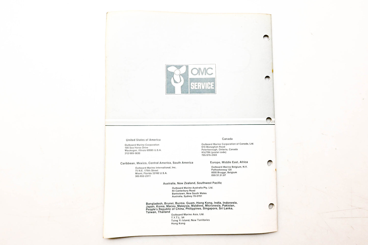 OMC 395510 Parts Catalog 40 Models