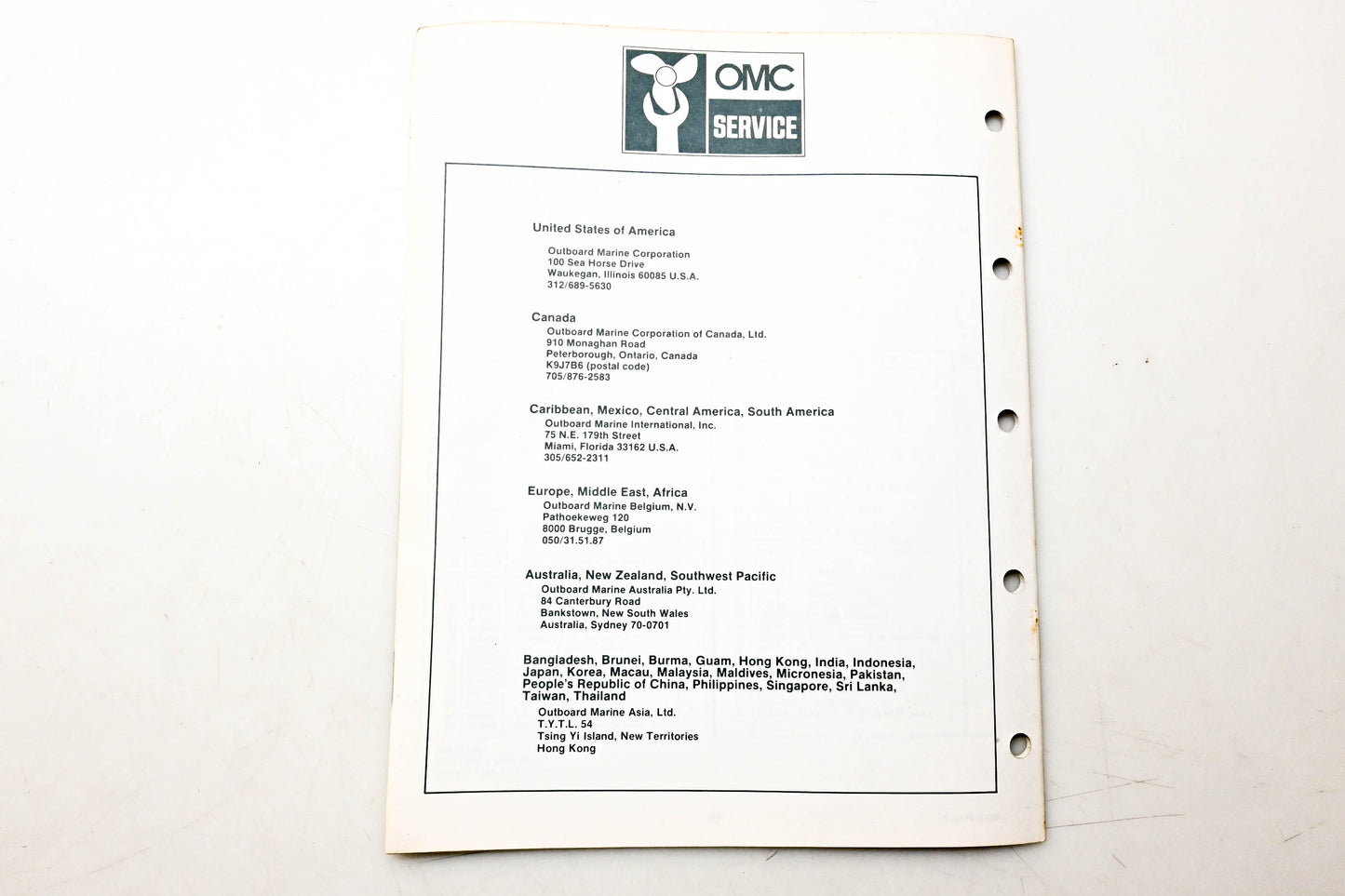 OMC 394682 Parts Catalog 155 Models