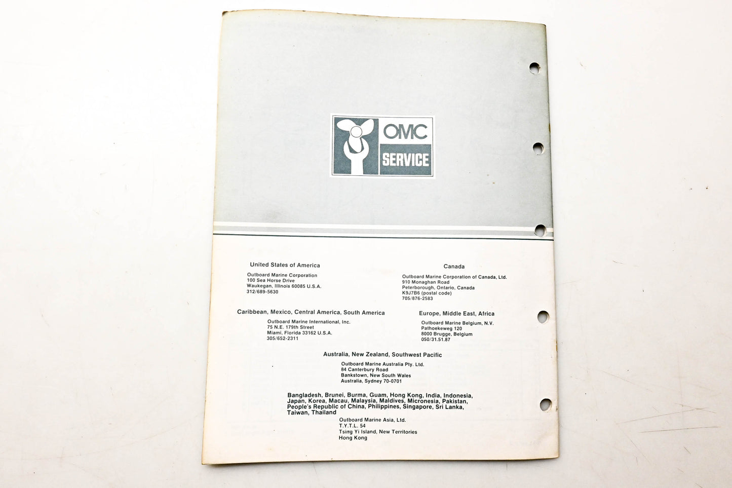 OMC 395067 Parts Catalog V-6 Models