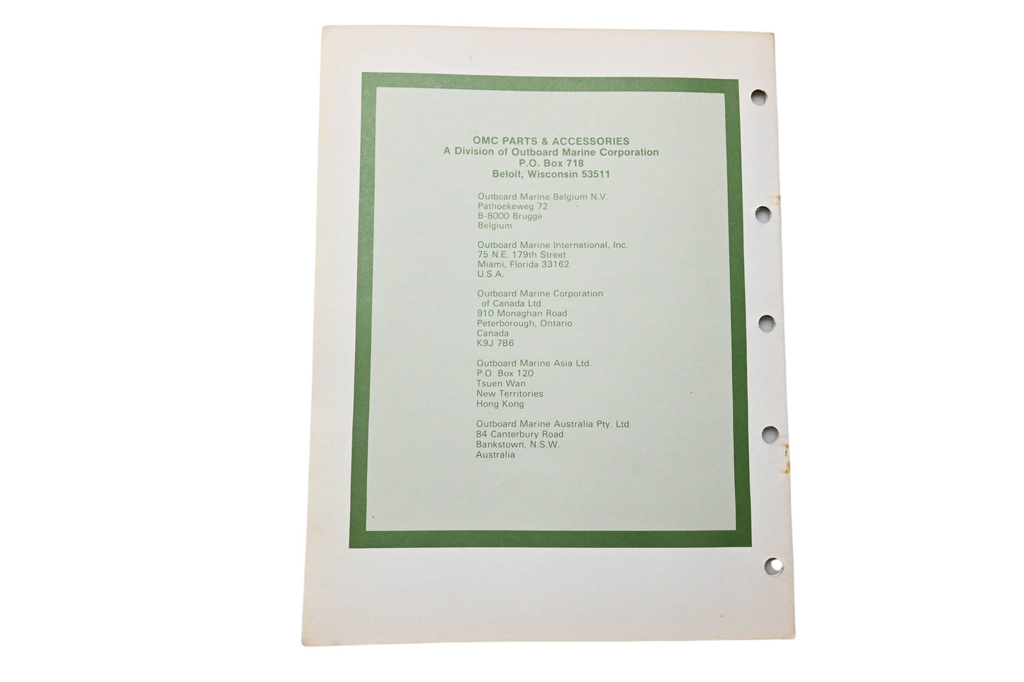 OMC 392695 Parts Catalog 35 Models