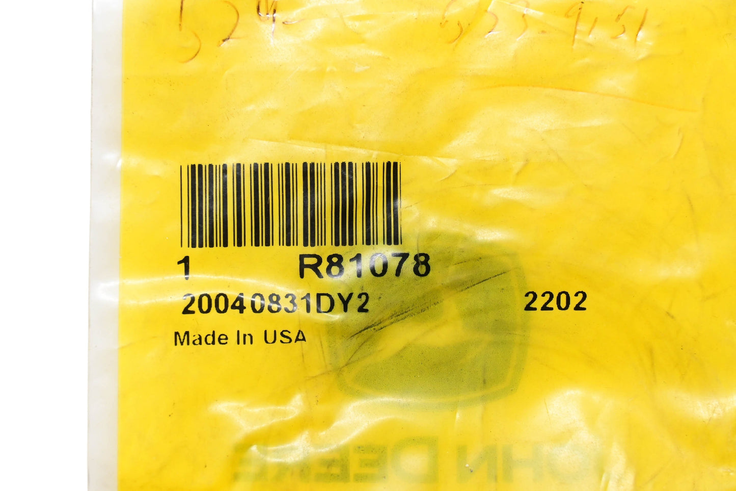New OEM John Deere R81078 Seal NOS