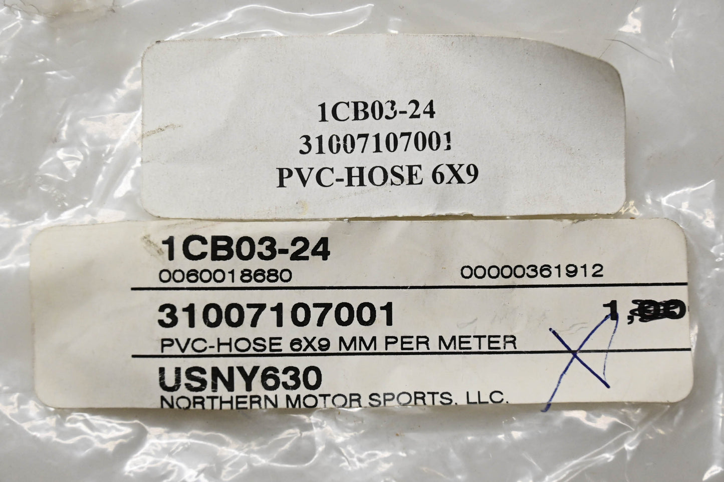 New OEM KTM 1CB03-24, 31007107001 PVC Hose 6x9 MM 39" NOS