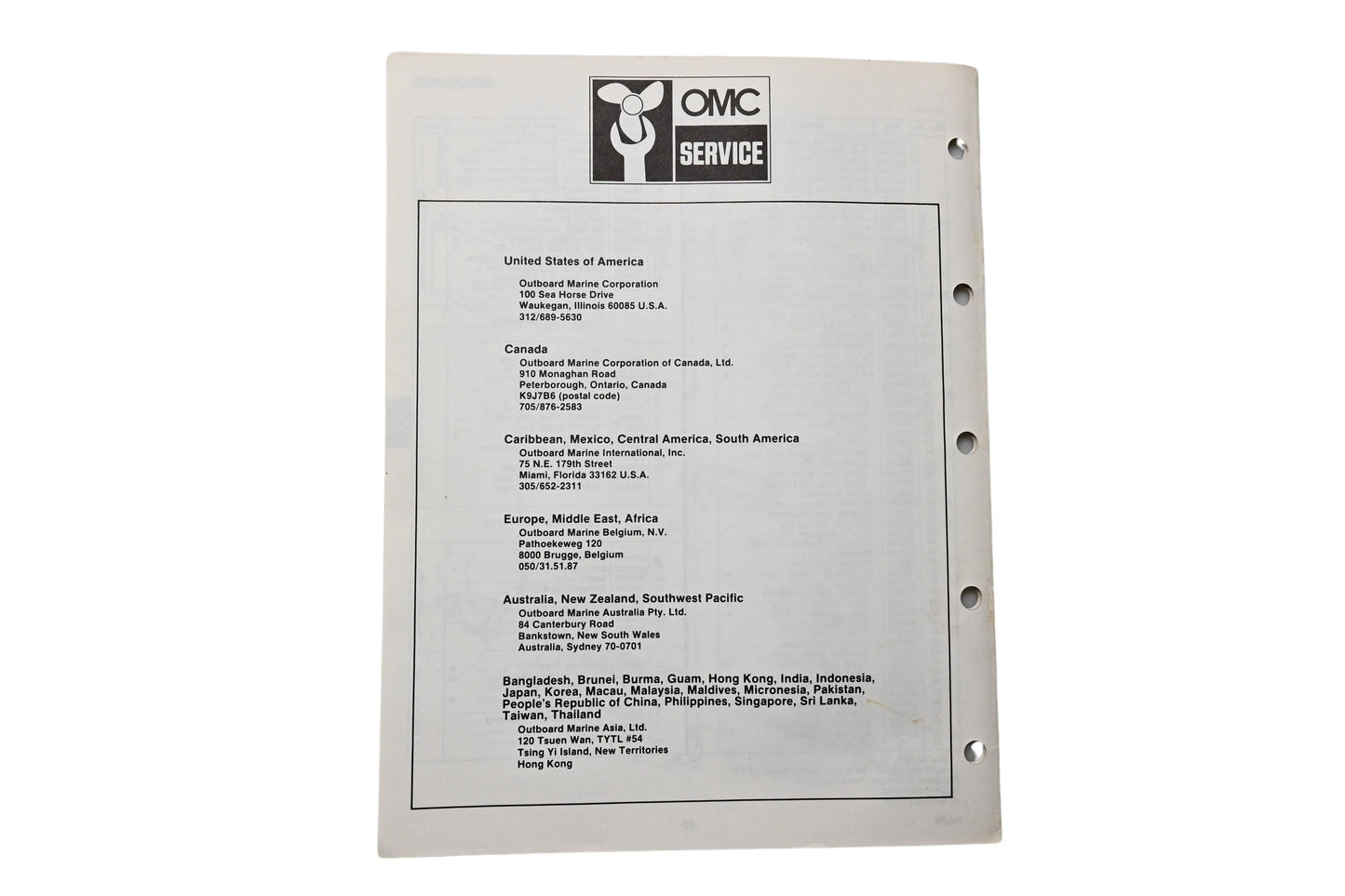 OMC 394656 Parts Catalog 25 Models 1983
