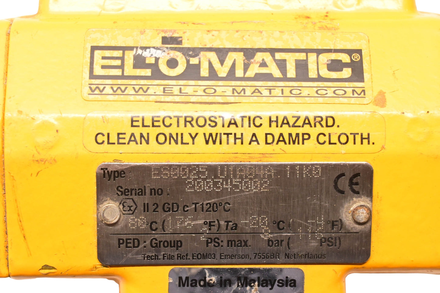 El-o-matic ES0025.U1A04A.11K0 Pneumatic Valve Actuator