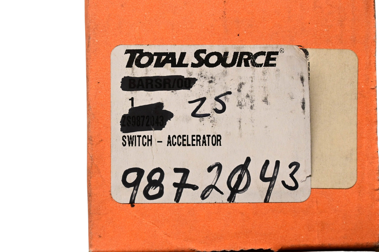 Total Source 9872043, ZS9872043 Accelerator Switch NOS