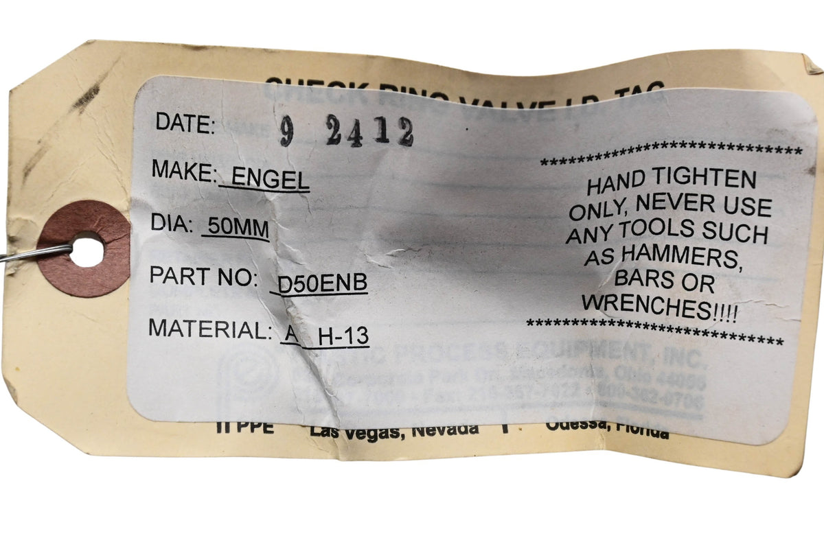 Plastic Process Equipment D50ENB Engel Nozzle Tip NOS