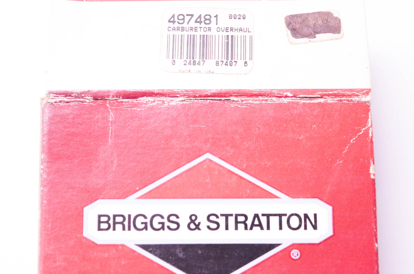 New OEM Briggs & Stratton 497481 Carburetor Overhaul Kit NOS