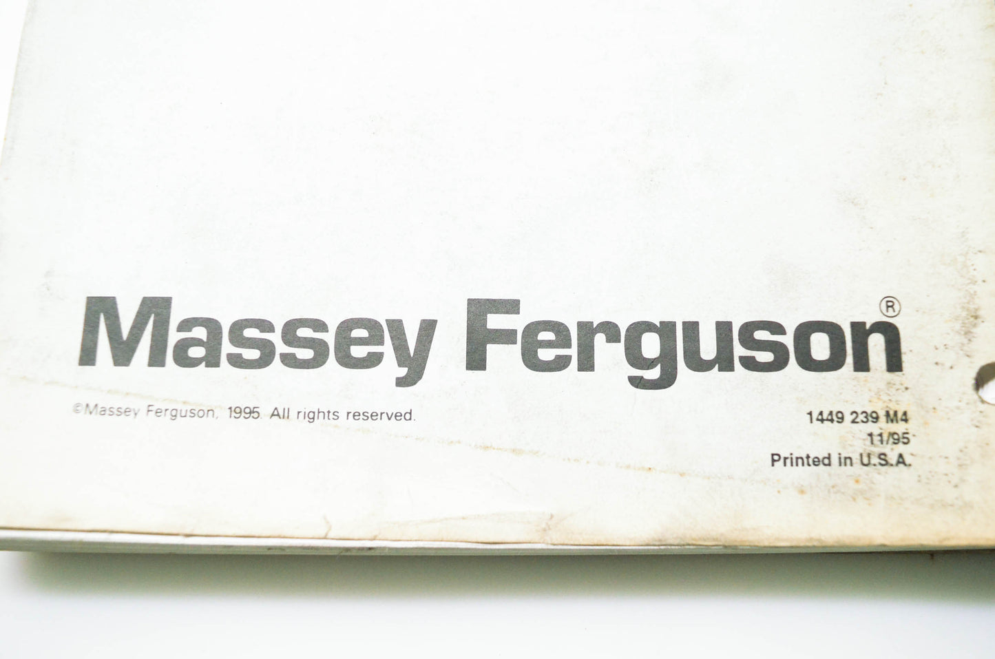 Massey Ferguson 1449 239 M4 Perkins 1000 Series Diesel Engines Manual