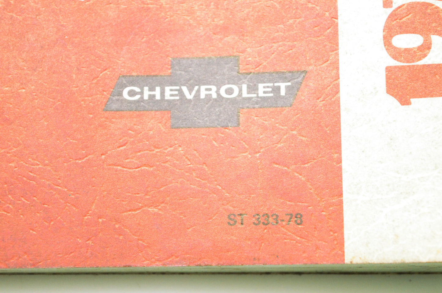 General Motors Corporation ST 333-78 Passenger Cars & Light Duty Trucks Unit Repair Manual 1978 Chevrolet