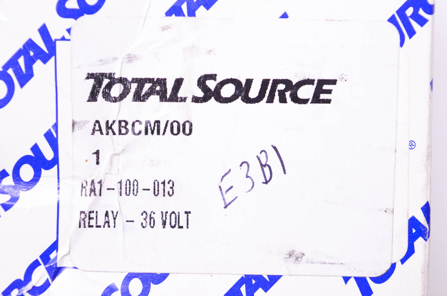Raymond RA1-100-013, KUMP-14D58-36 Volt Relay NOS