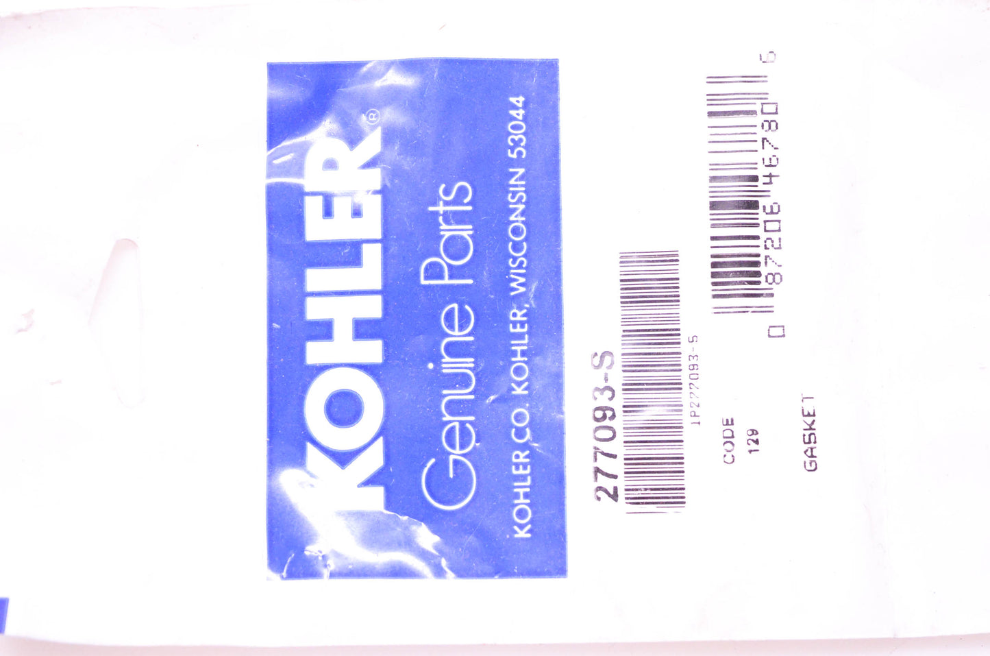 Kohler 277093-S Gasket NOS