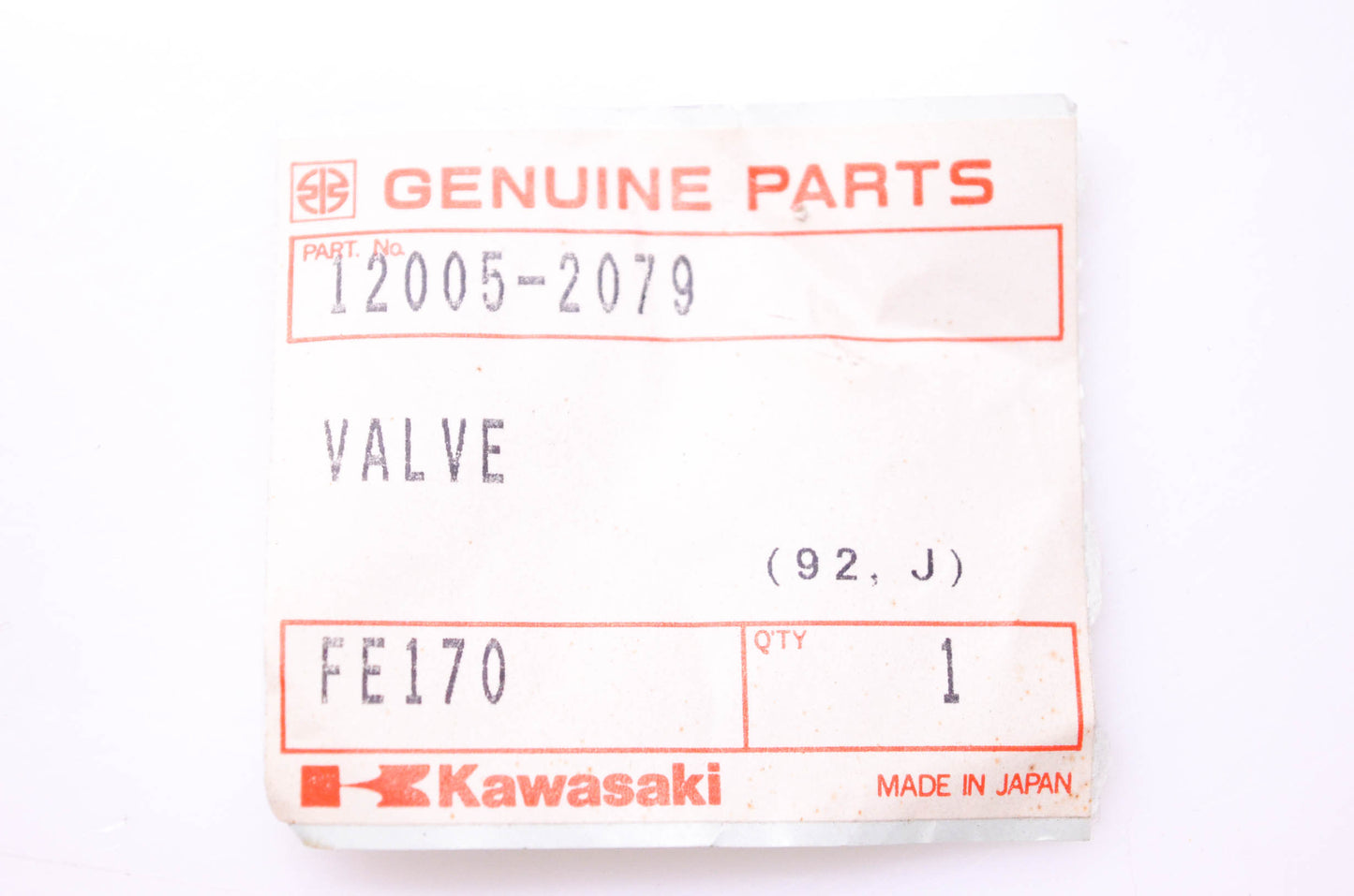 New OEM Kawasaki 12005-2079 Exhaust Valve NOS