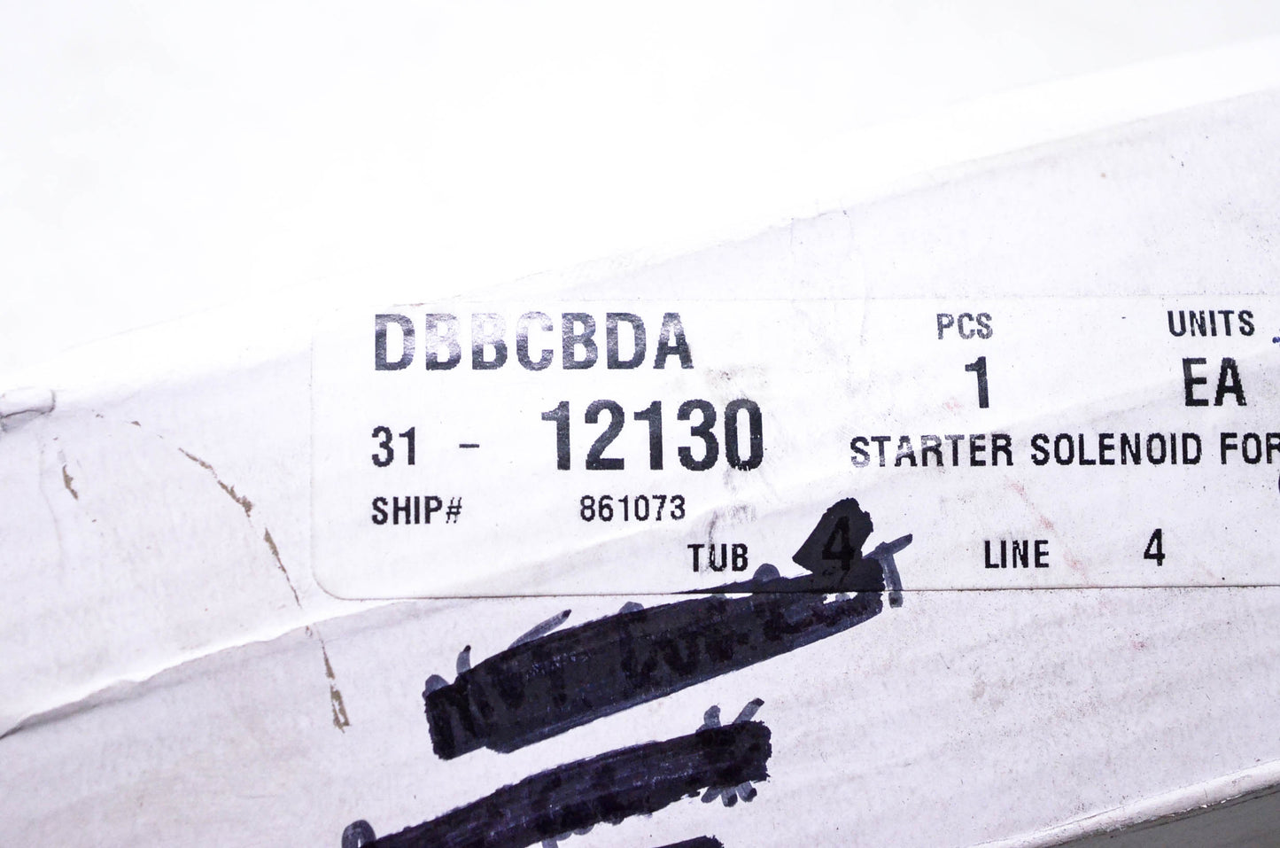 Rotary 31-12130, 534007130 Solenoid Starter NOS