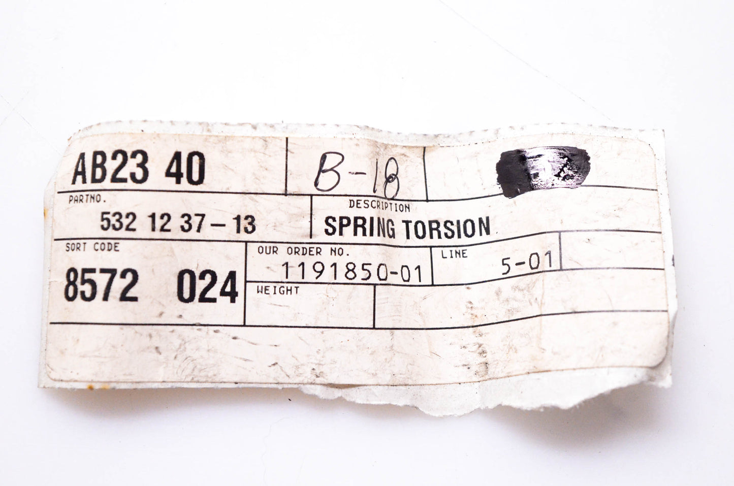 OEM Husqvarna 532 12 37-13, 532123713 Spring Torsion