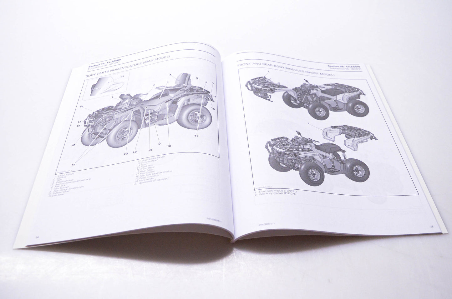 Bombardier 219 100 883 Can-Am 2018 Shop Manual Supplement Outlander Series