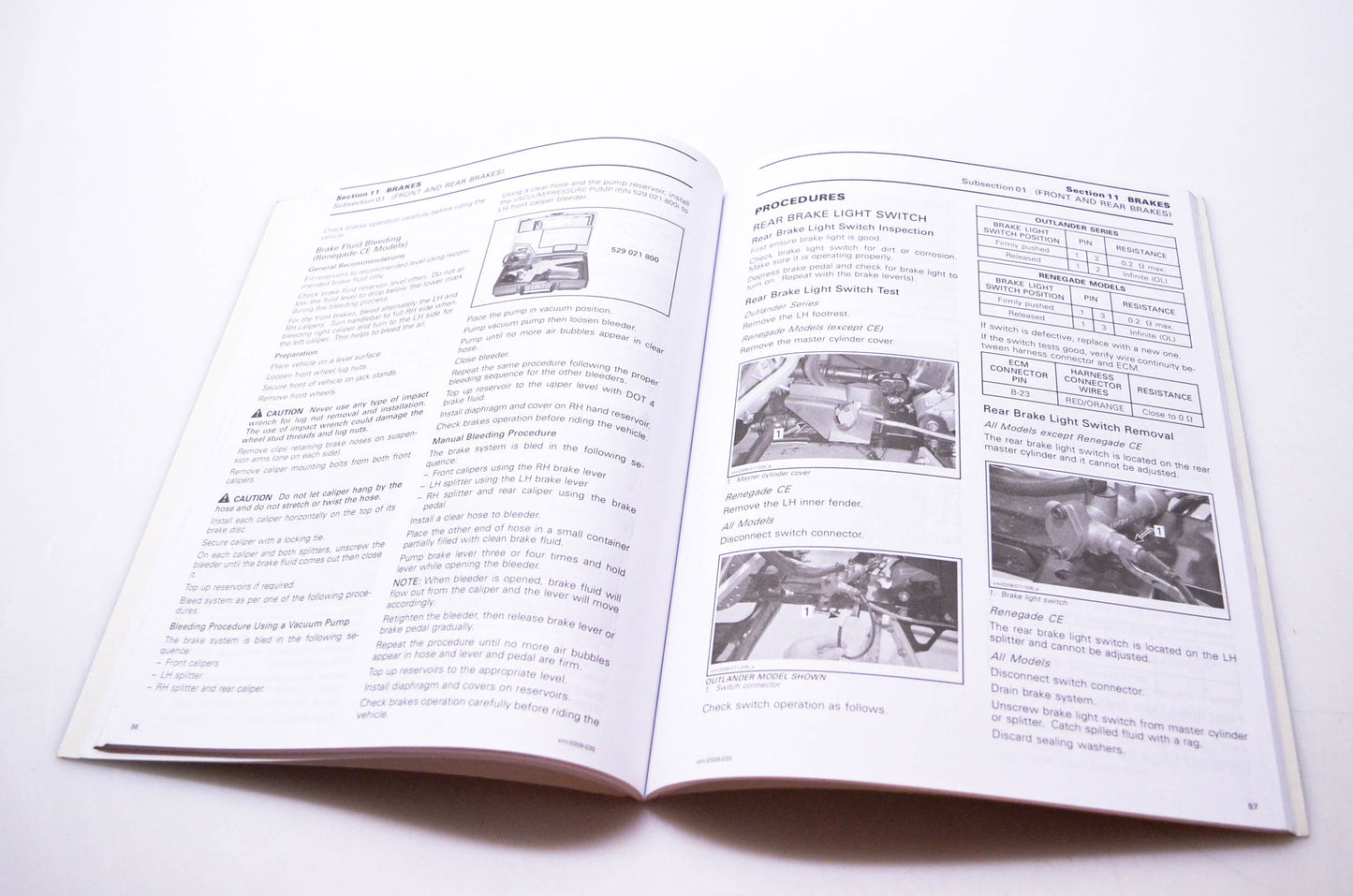 Bombardier 219 100 336 Can-Am Supplement 2009 Shop Manual