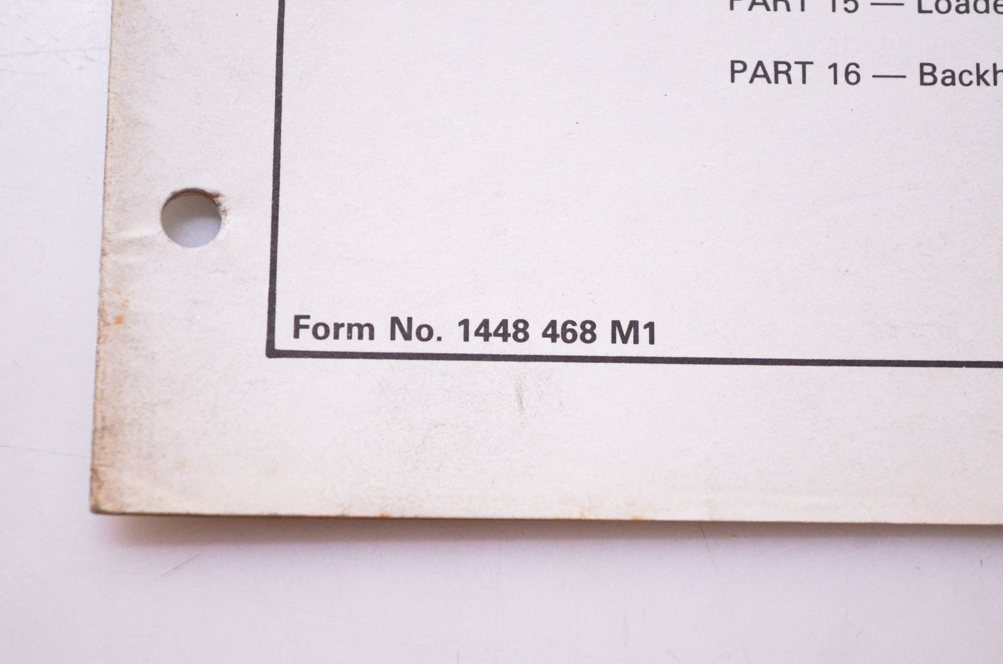 Massey Ferguson 1448 468 M1 Repair Time Schedule MF 30B Tractor Backhoe Loader