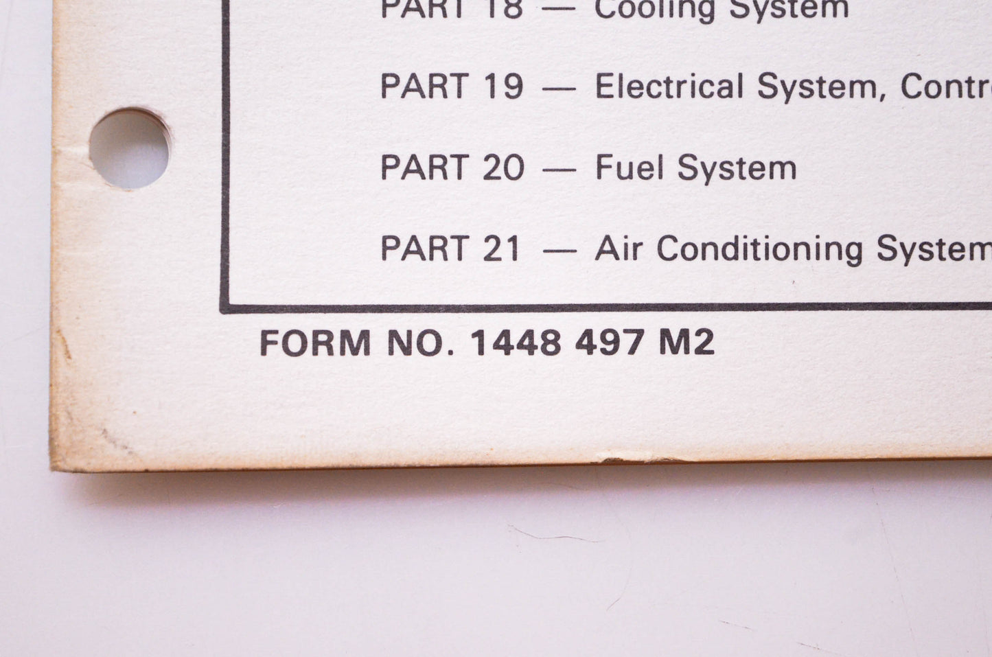 Massey Ferguson 1448 497 M2 Repair Time Schedule MF 540 Combine