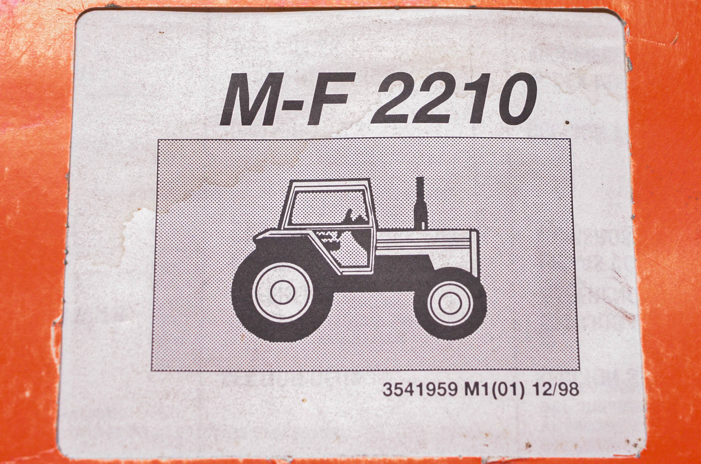 Massey Ferguson 3541959 M1(01) M-F 2210 Manual