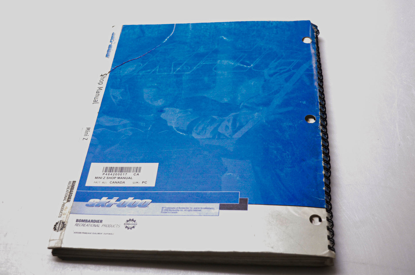 Bombardier 484 200 017 Ski-Doo Shop Manual Mini Z