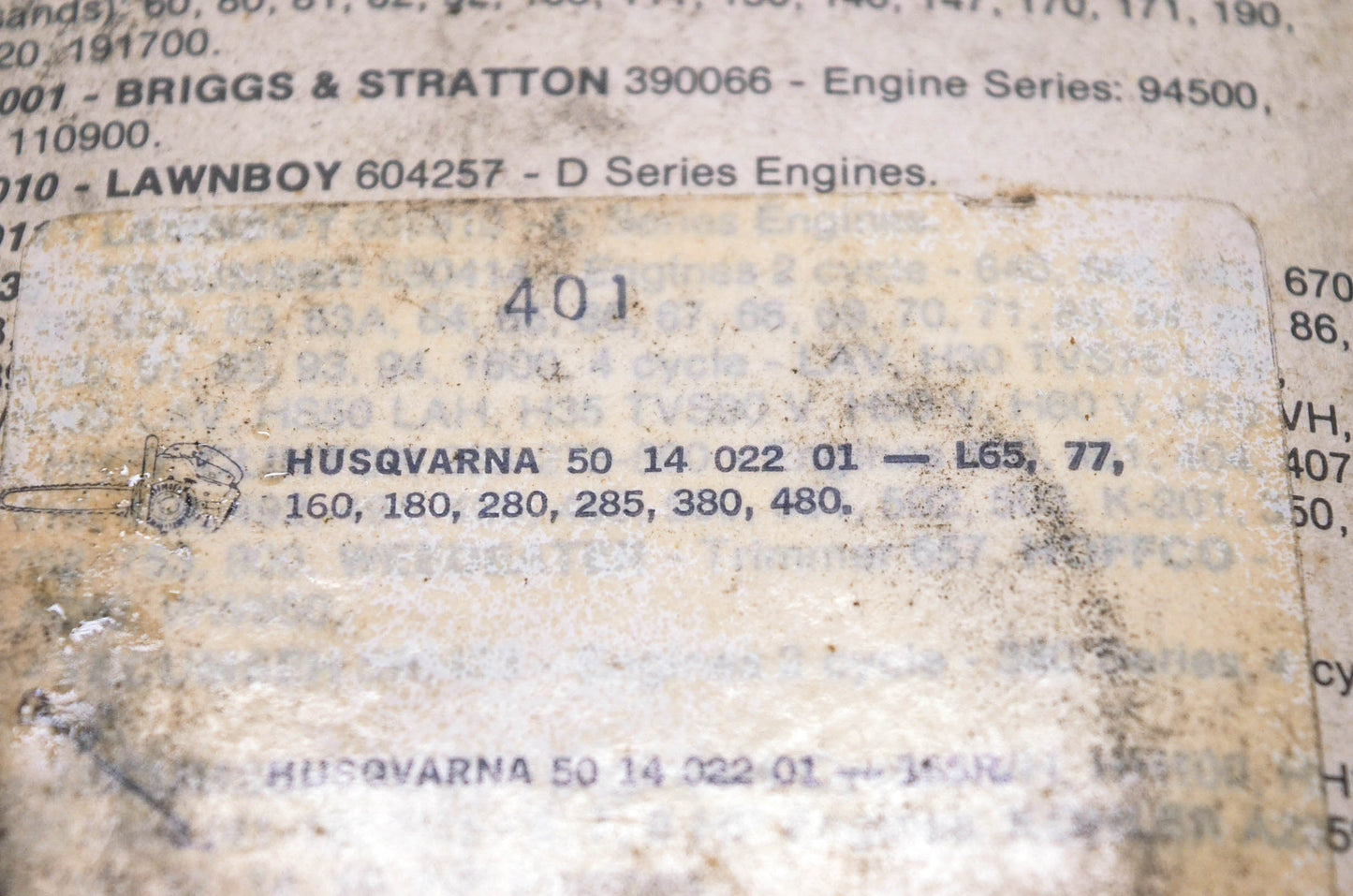 New OEM Herr 401, 50 14 022 01, 501402201 Husqvarna Rewind Starter Spring NOS