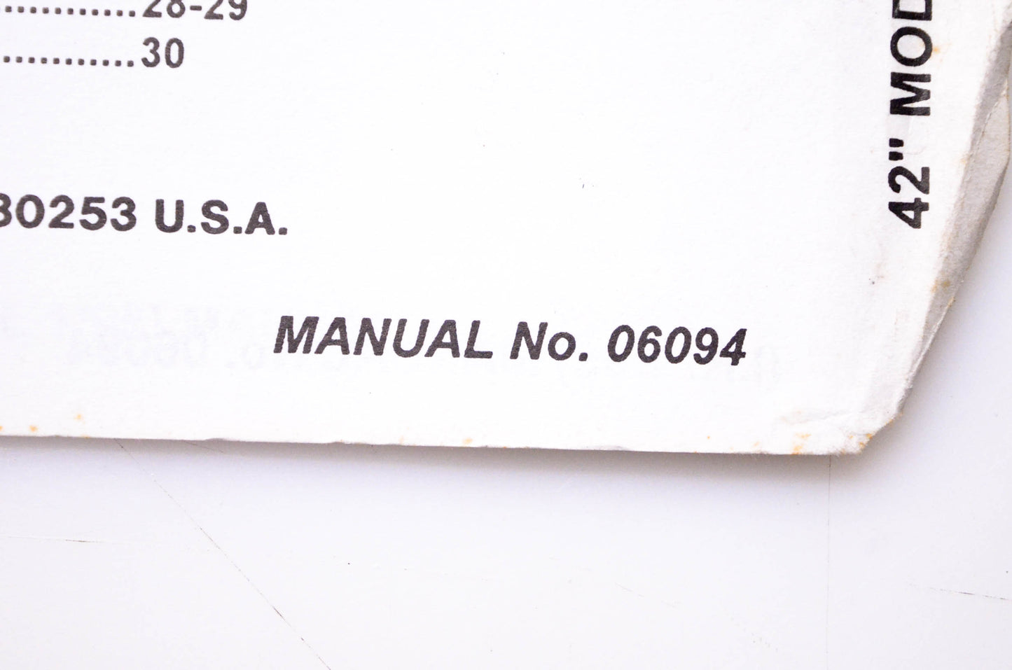 Snapper 06094 Parts Manual Rear Engine Rider Model 421614BVE Series 14 NOS
