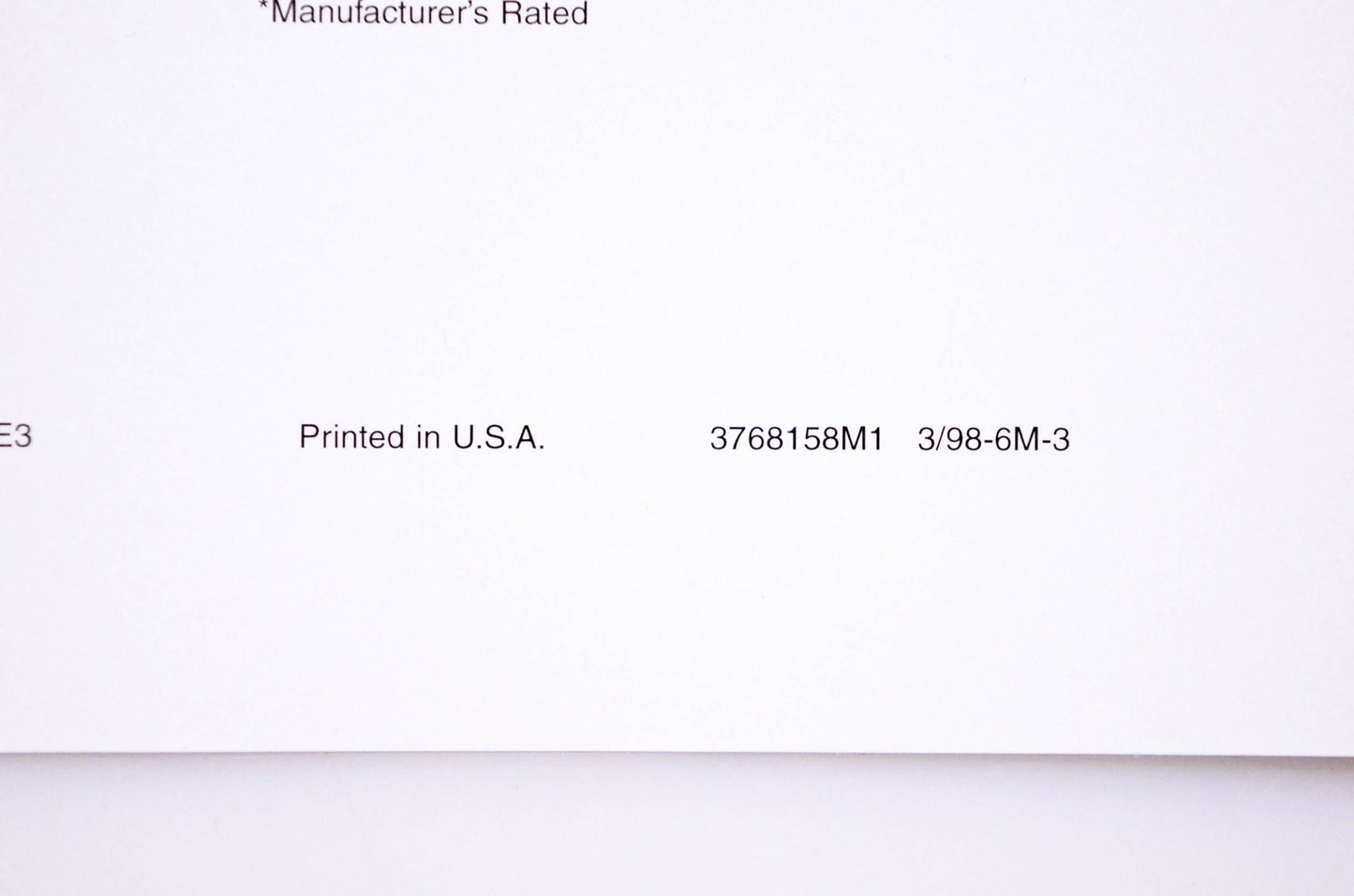 Massey Ferguson 3768158M1 Massey Ferguson 1190/4 Tractor Brochure NOS