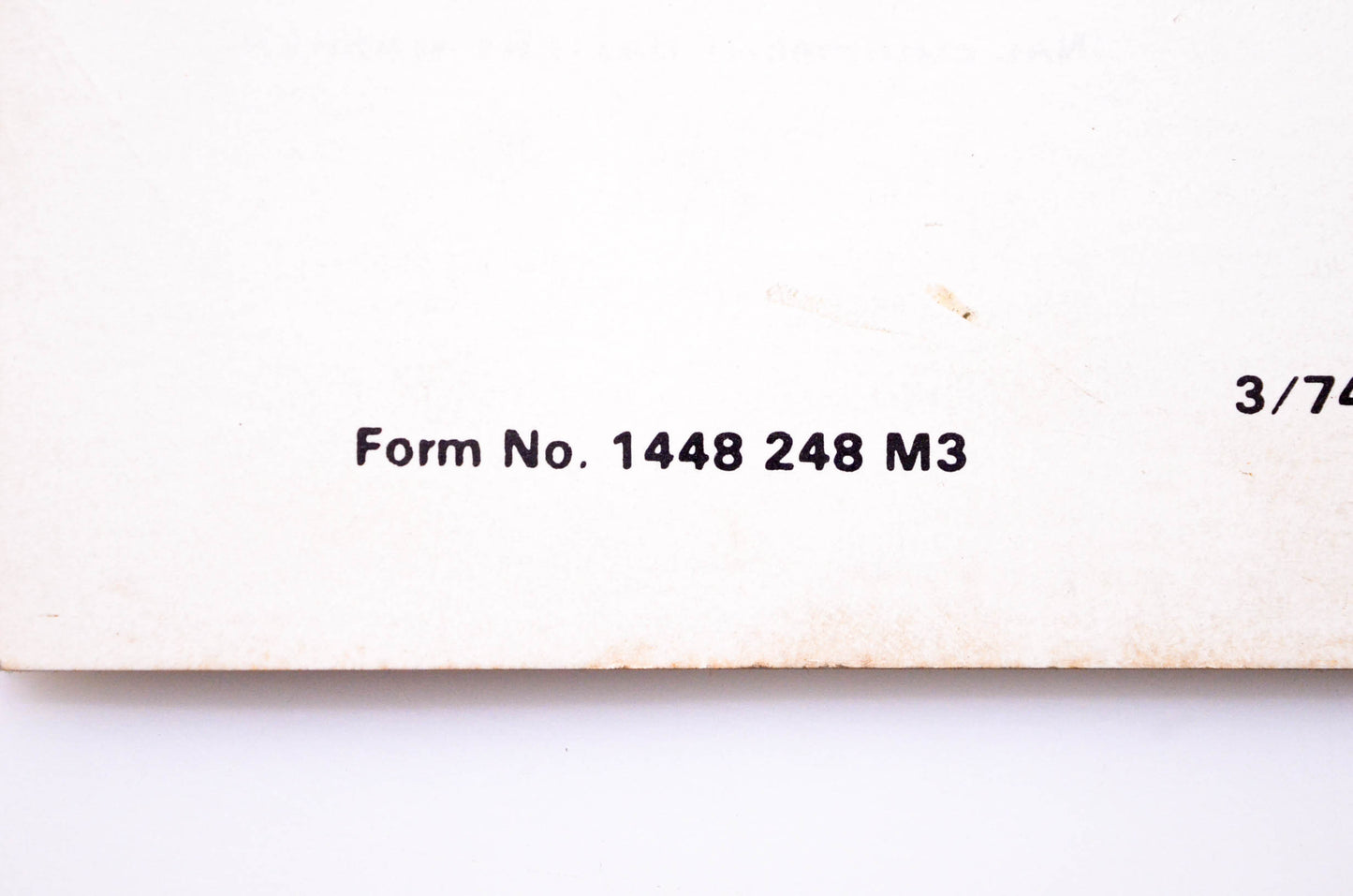 Massey Ferguson 1448 248 M3 Operator's Manual