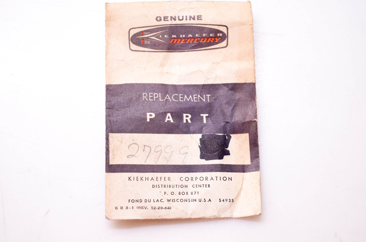 Aftermarket 27999 Top Plate NOS