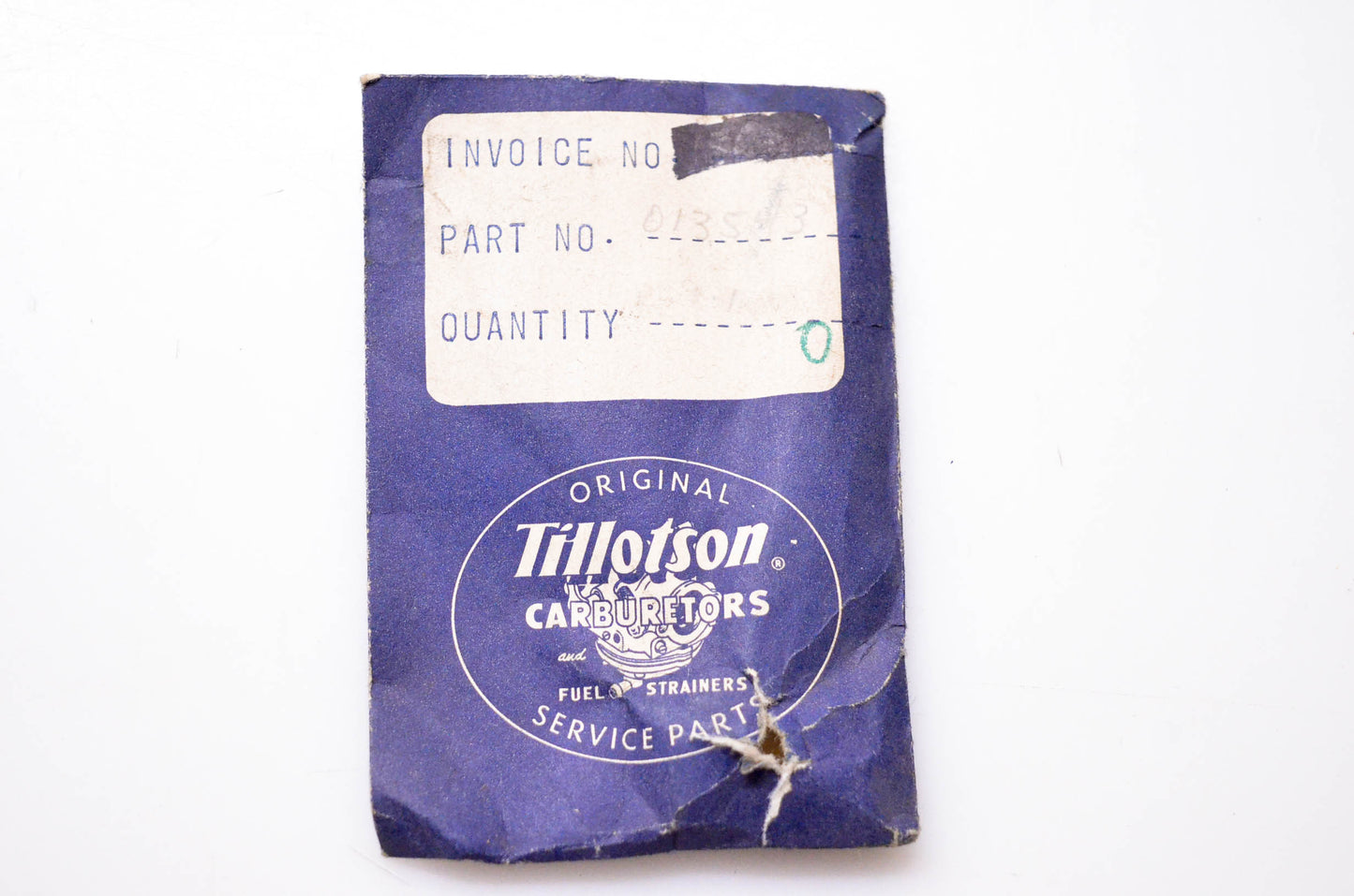 Tillotson 013543 Shaft & Lever NOS