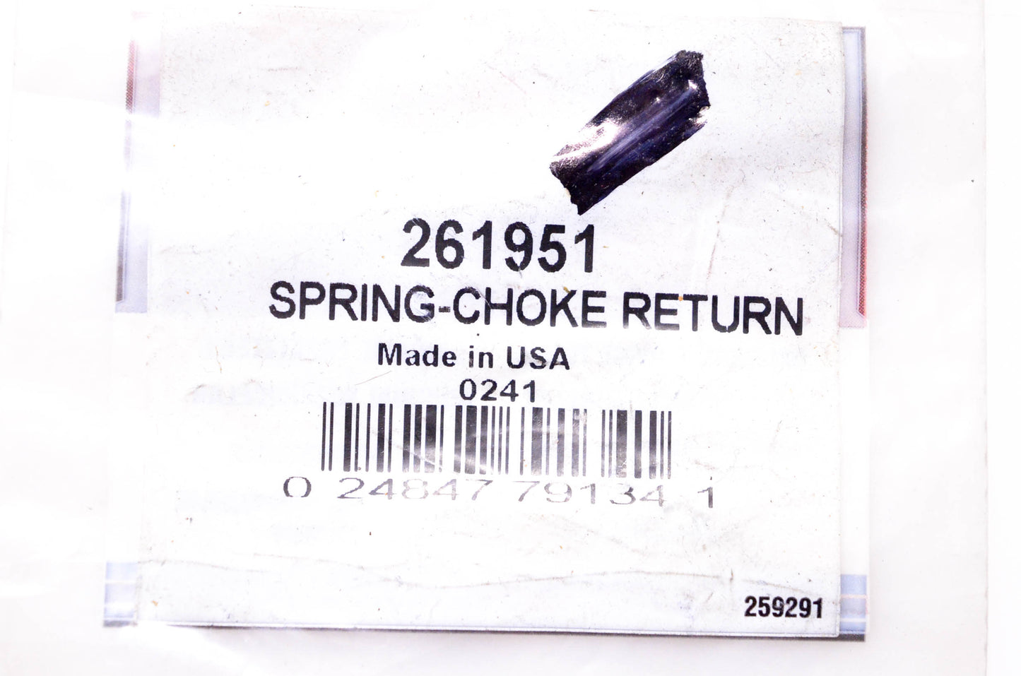New OEM Briggs & Stratton 261951 Choke Return Spring NOS