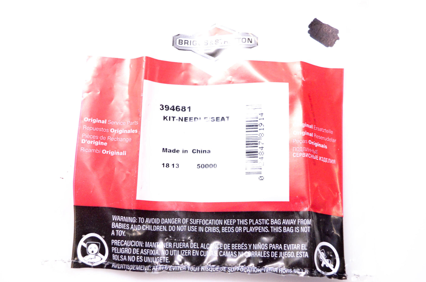 New OEM Briggs & Stratton 394681 Needle Seat Kit NOS