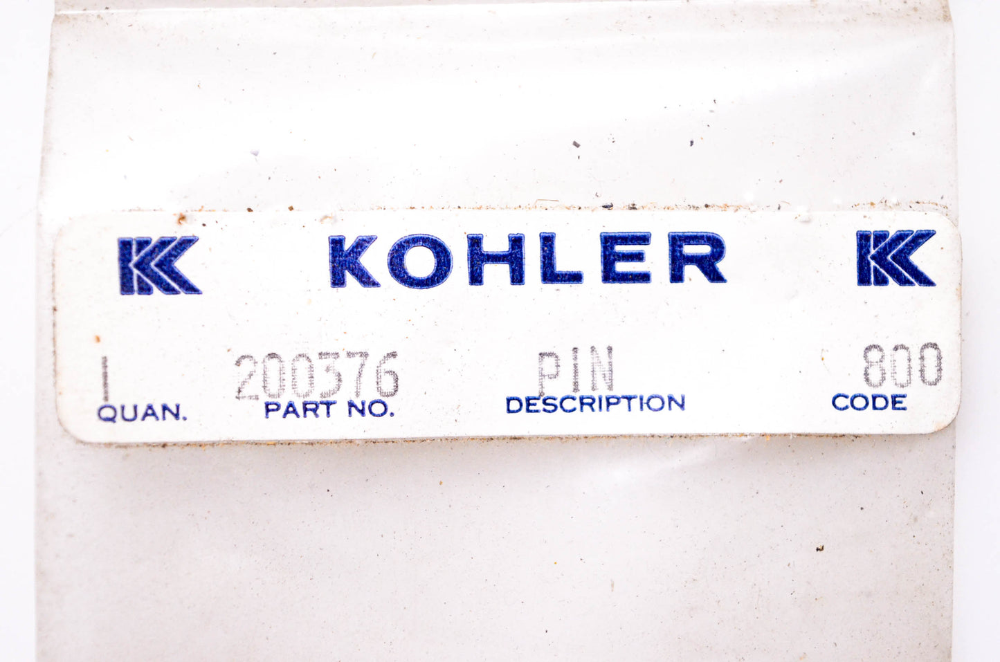 Kohler 200376 Pin NOS