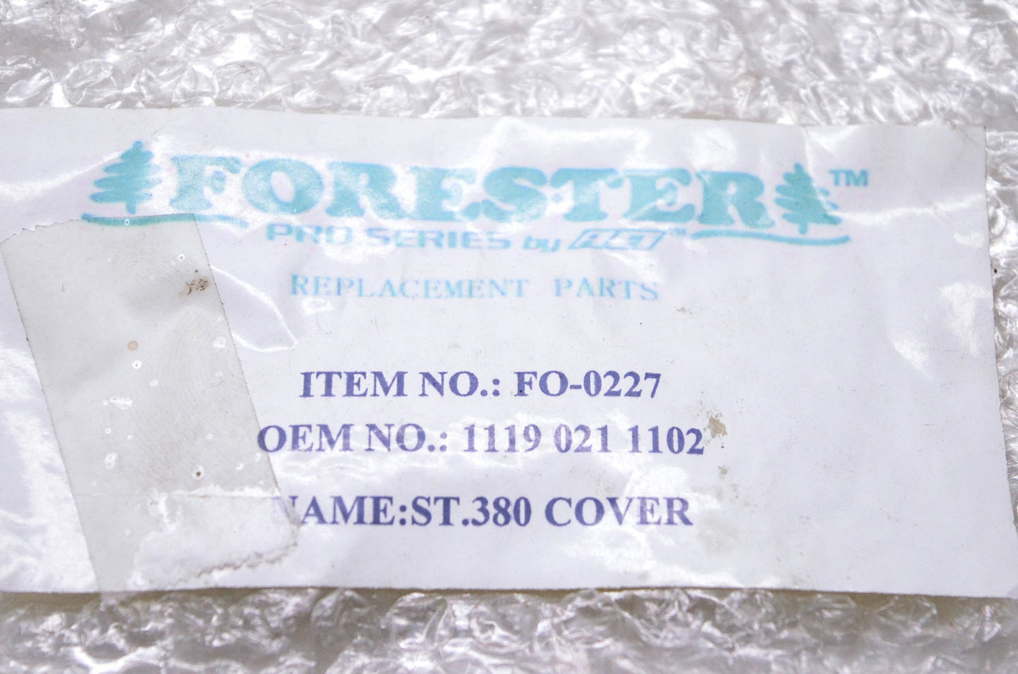 Forest 1119 021 1102, FO-0227 Clutch Chain Brake Dust Cover NOS