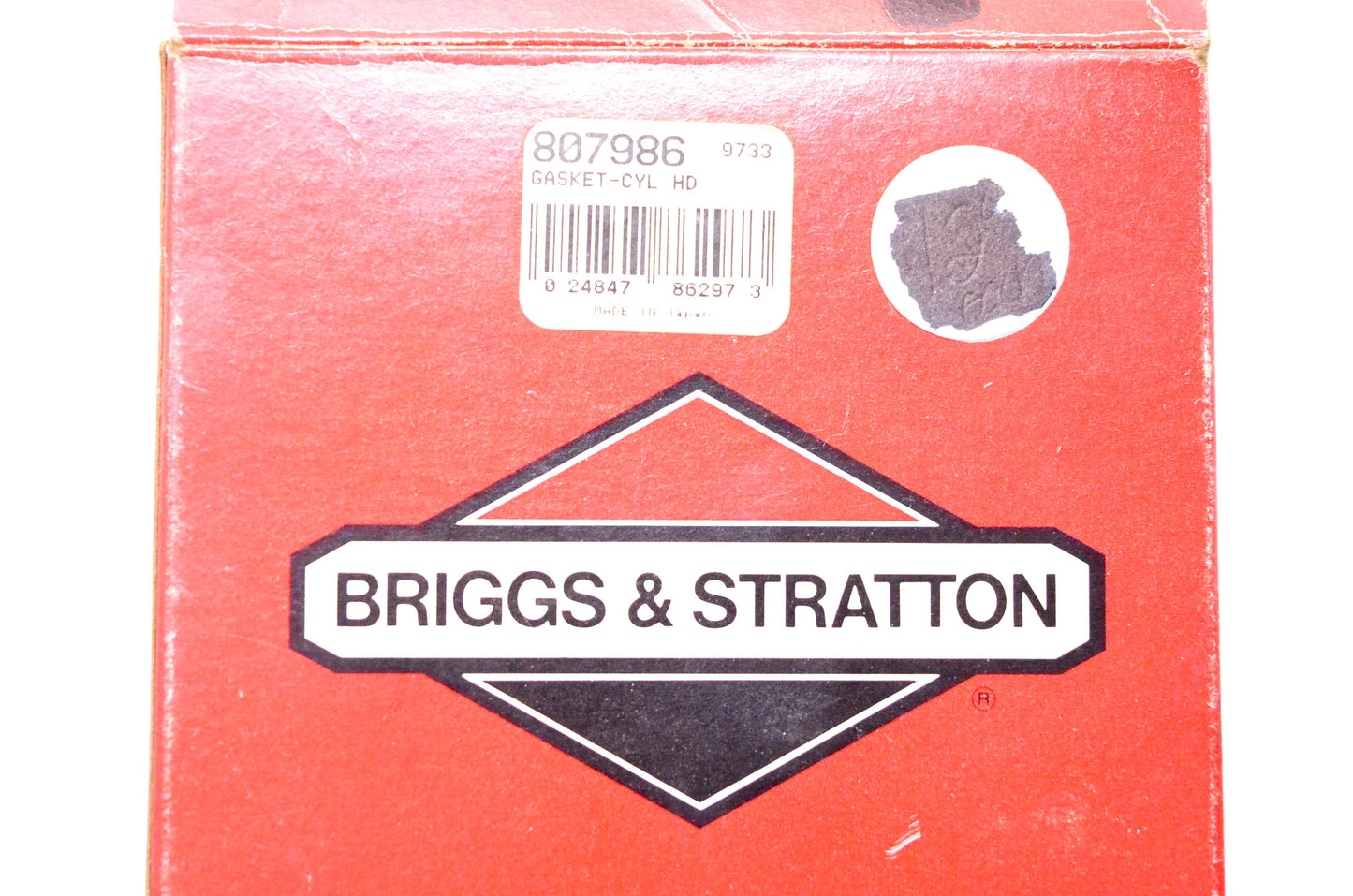New OEM Briggs & Stratton 807986 Cylinder Head Gasket NOS
