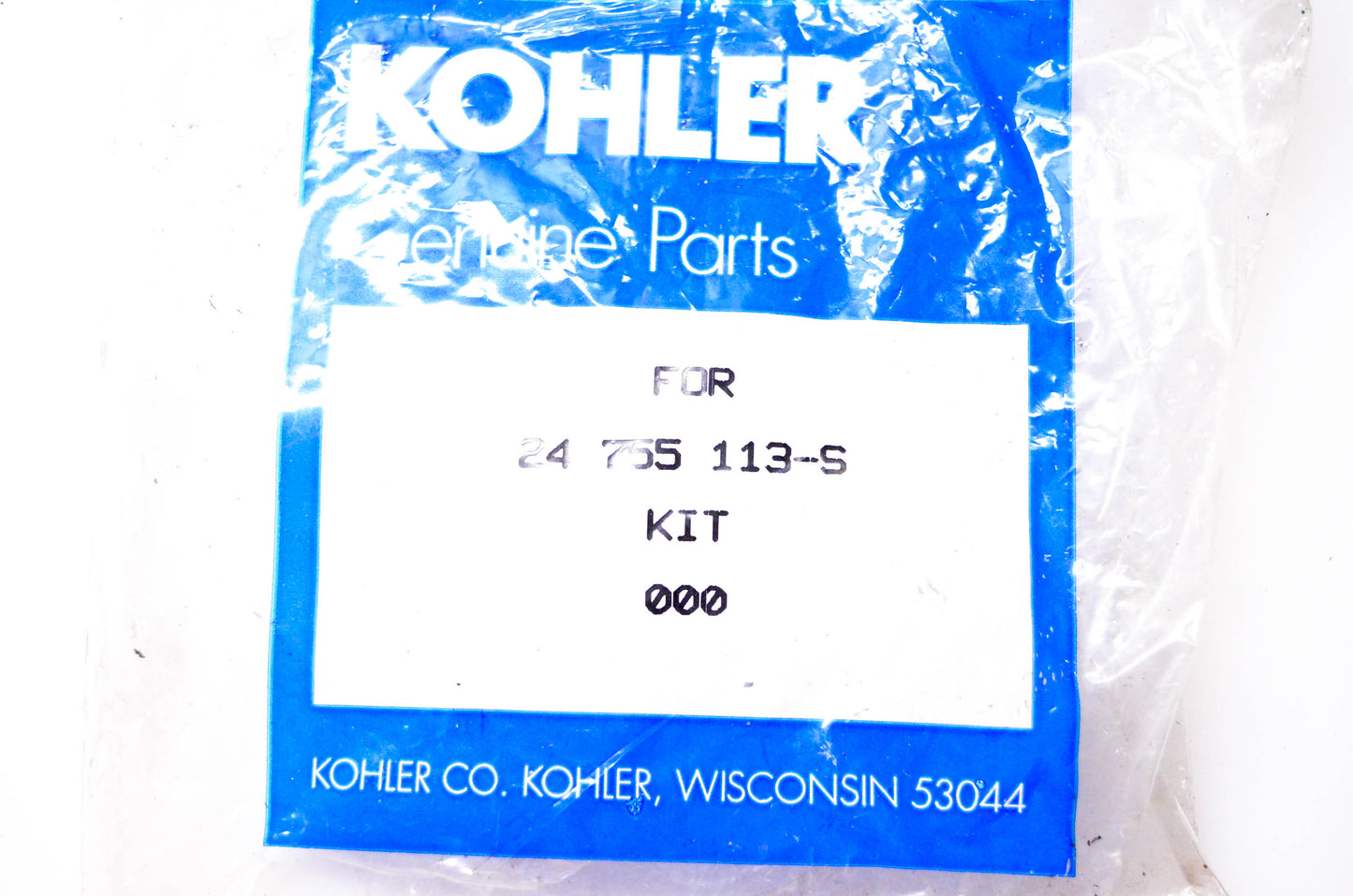 Kohler 24 755 113-S Overhaul Kit NOS