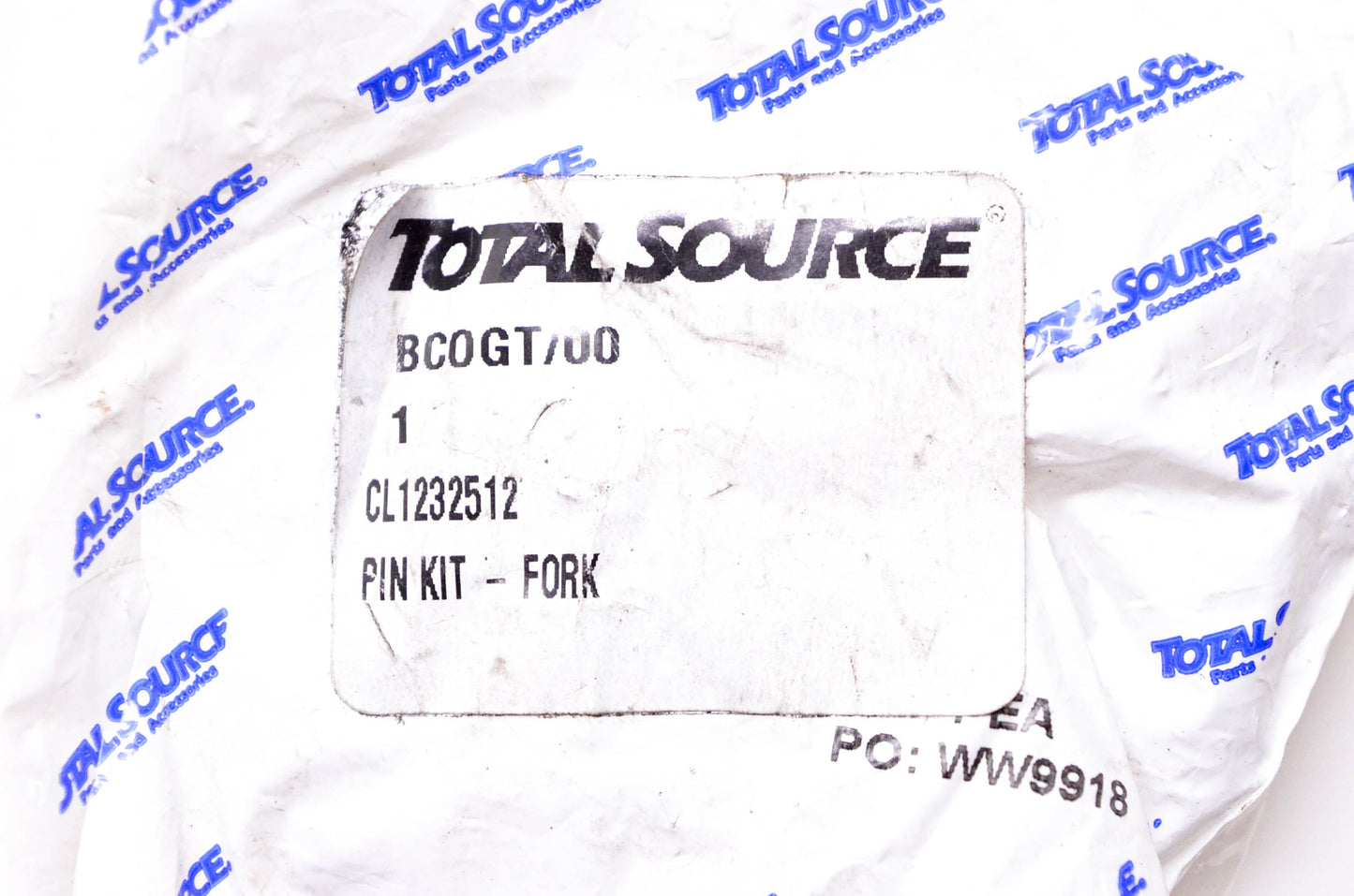 Total Source 1232512 Forklift Pin Kit fits Clark NOS