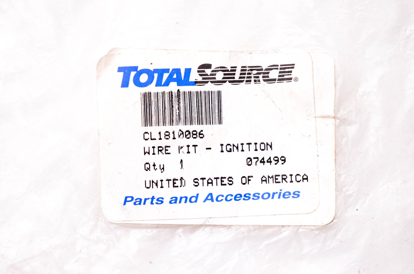Total Source 1810086 Ignition Wire Kit NOS