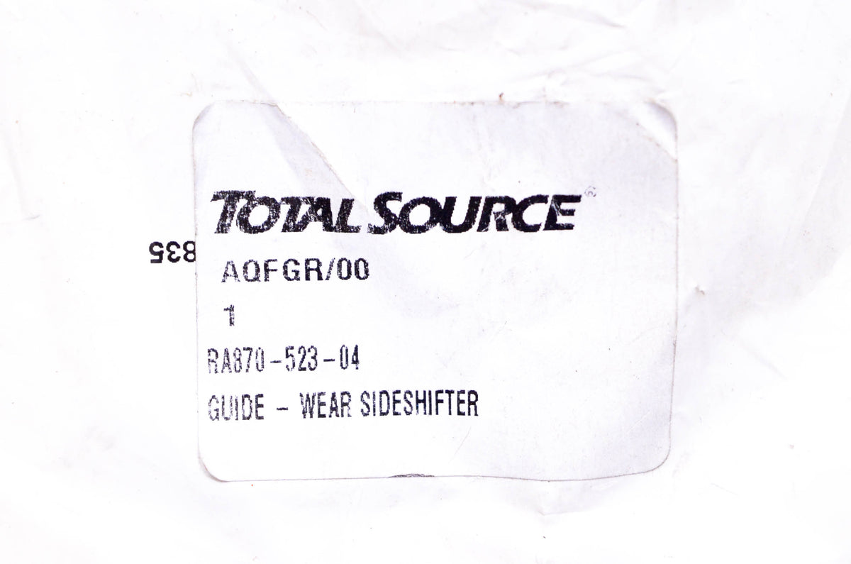 Total Source 870-523-04 Wear Sideshifter Guide fits Raymond NOS