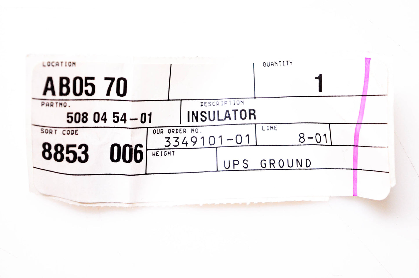 New OEM Husqvarna 508 04 54-01 Insulator NOS