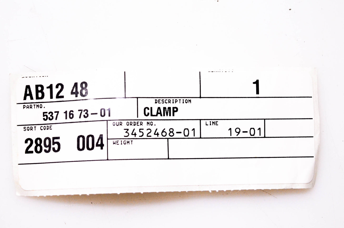 New OEM Husqvarna 537 16 73-01 Clamp NOS