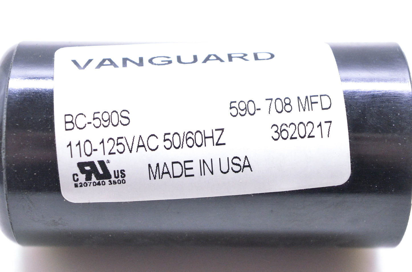 Vanguard BC-590S Electric Motor Start Capacitor NOS