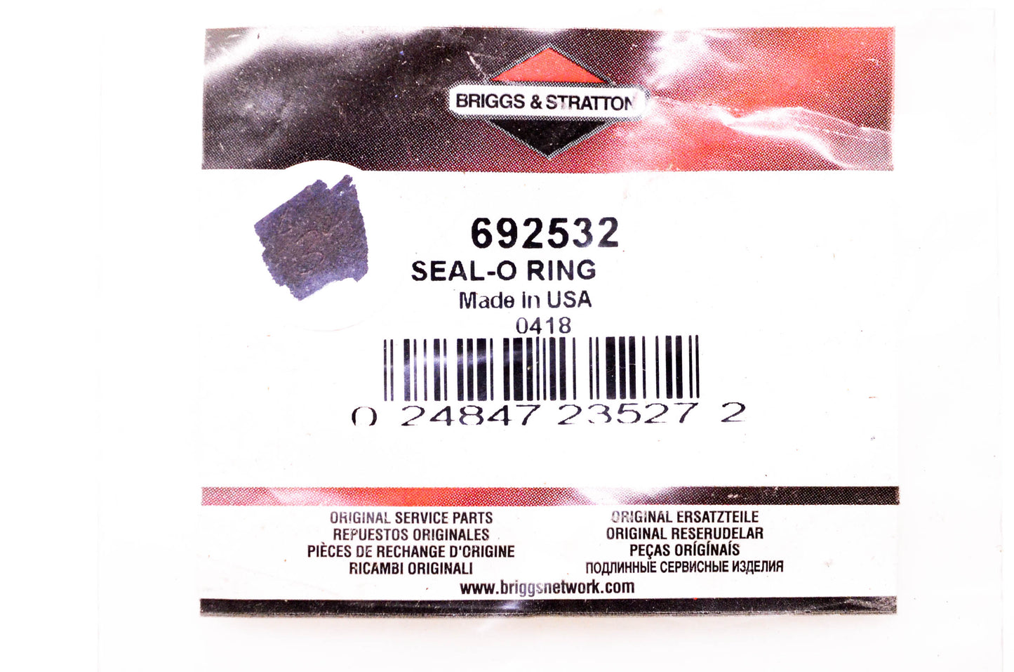 New OEM Briggs & Stratton 692532 O Ring Seal NOS