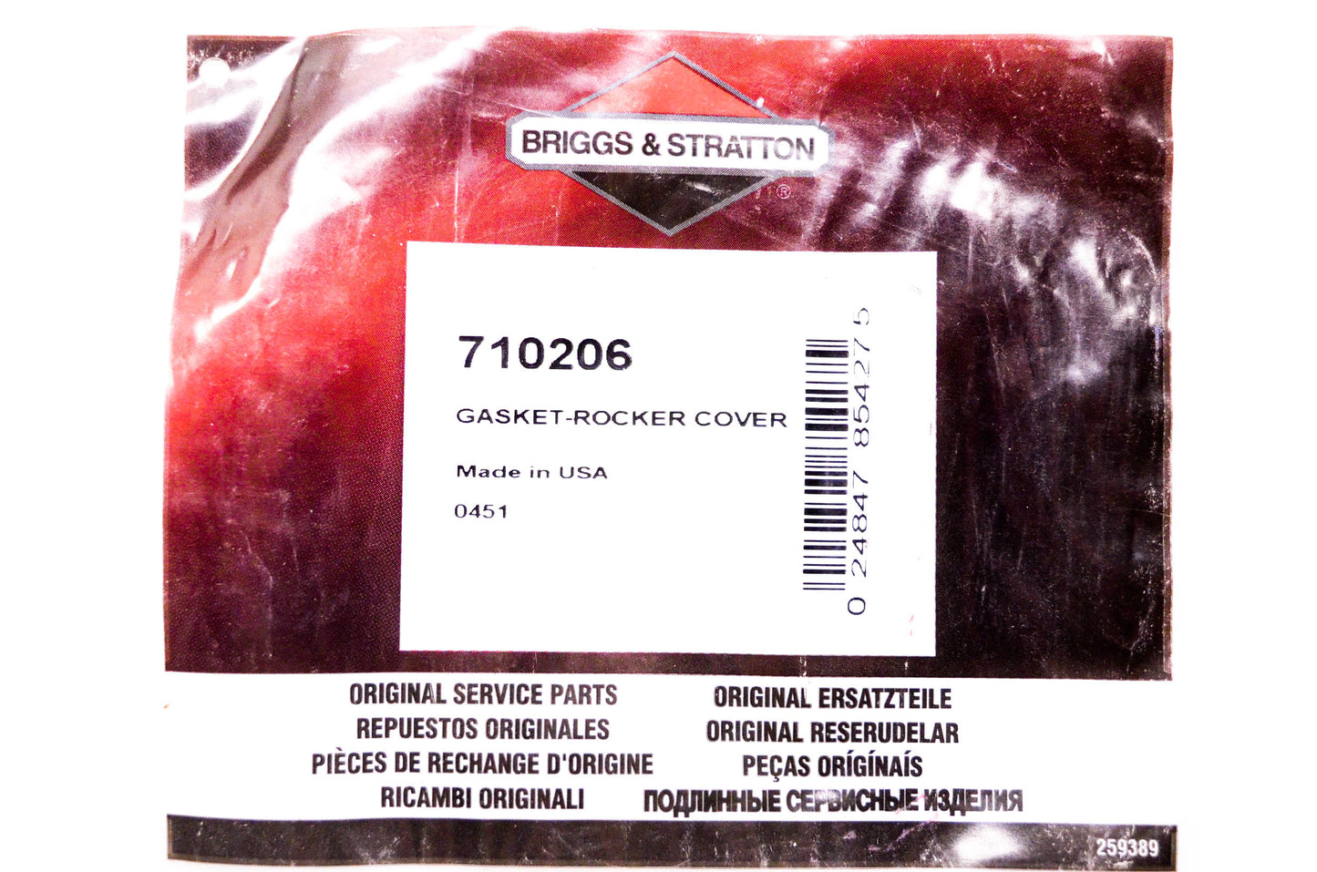 New OEM Briggs & Stratton 710206 Rocker Cover Gasket NOS
