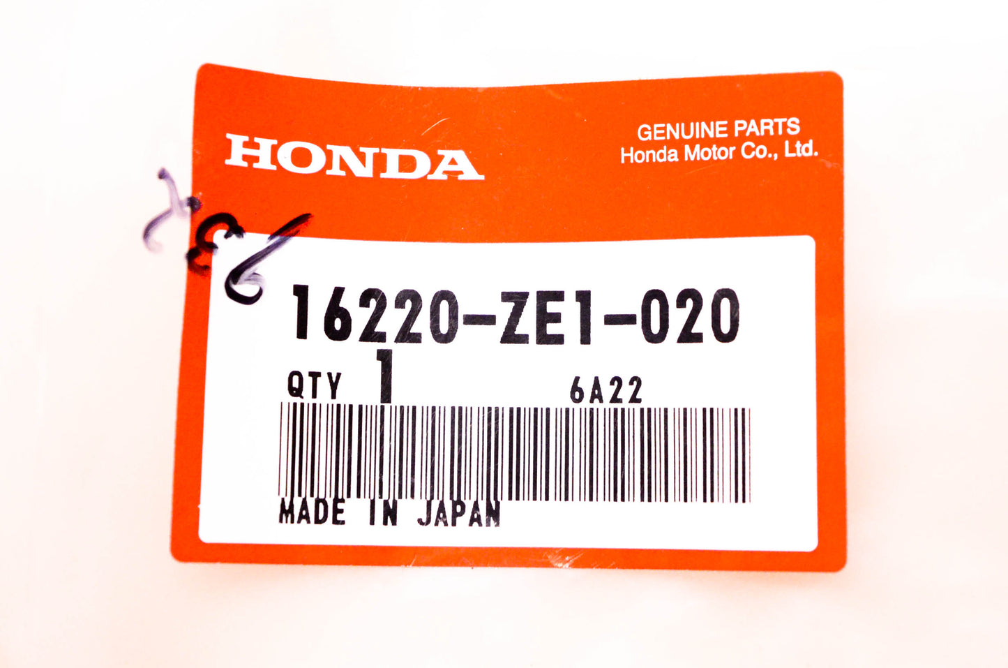 New OEM Honda 16220-ZE1-020 Air Cleaner to Carburetor Gasket NOS